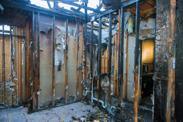 Professional Fire Damage Assessment technician working in Camp Barrett, VA